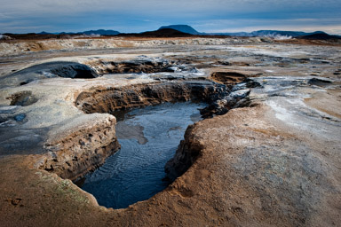 Geothermal features at Namafjall Hverir